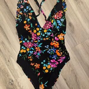 Skinny Dippers Black One-Piece Swimsuit